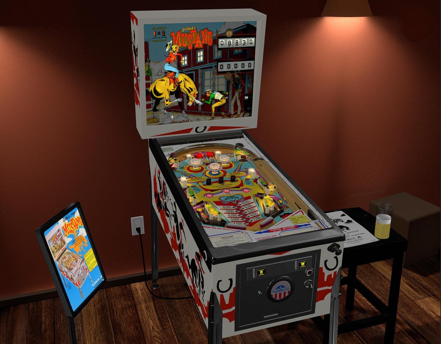 Mustang (Gottlieb 1977) v1.2.2 Hybrid - VPX - Pinball Tables
