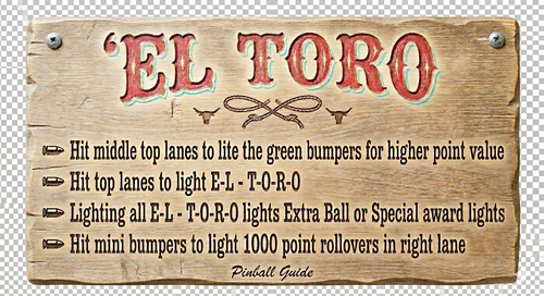 More information about "El Toro instruction card"