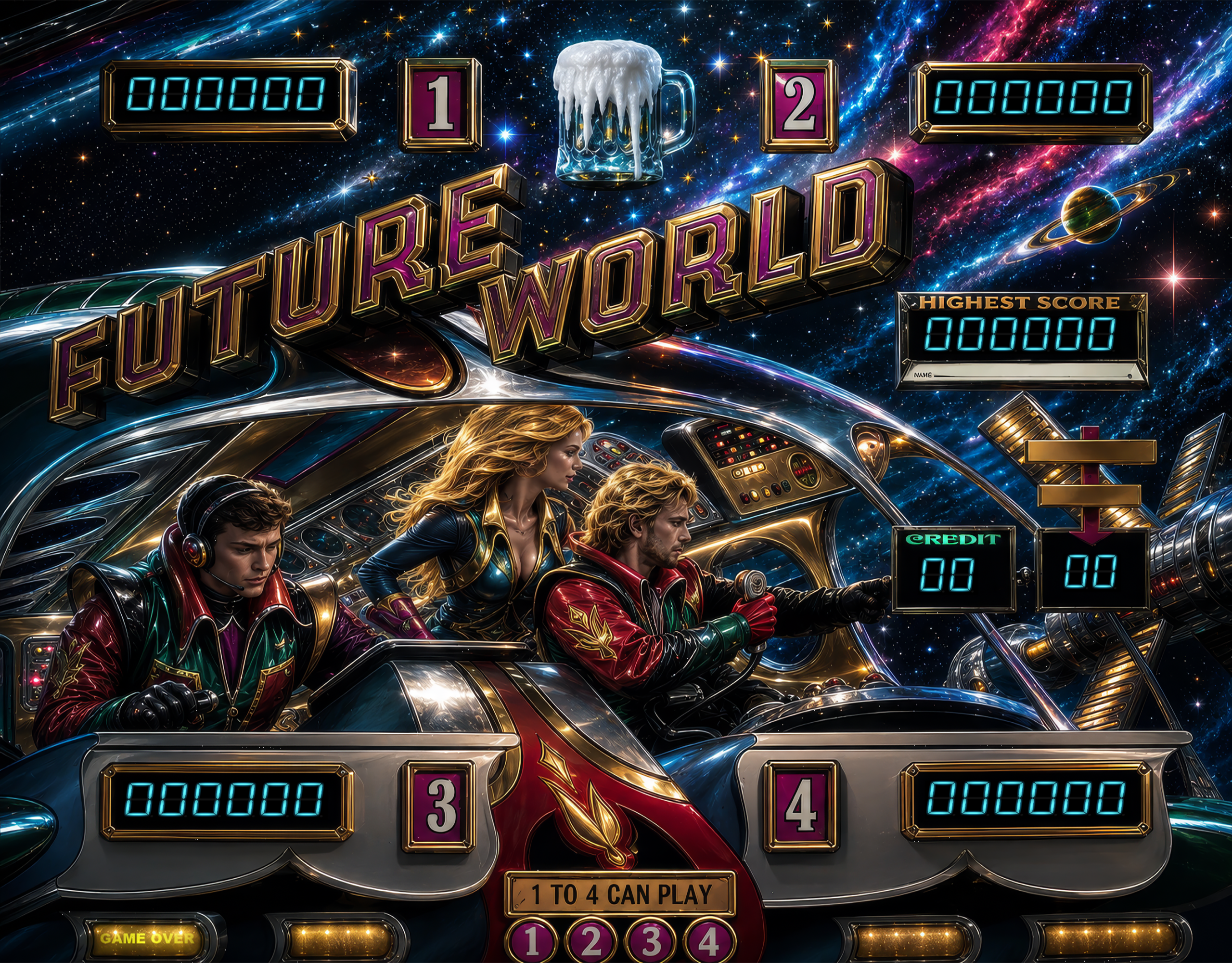 Future World (Zaccaria 1978) - B2S Alternate / Original - Virtual
