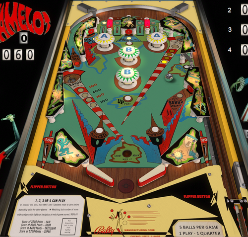 More information about "Camelot from Bally (1970)"