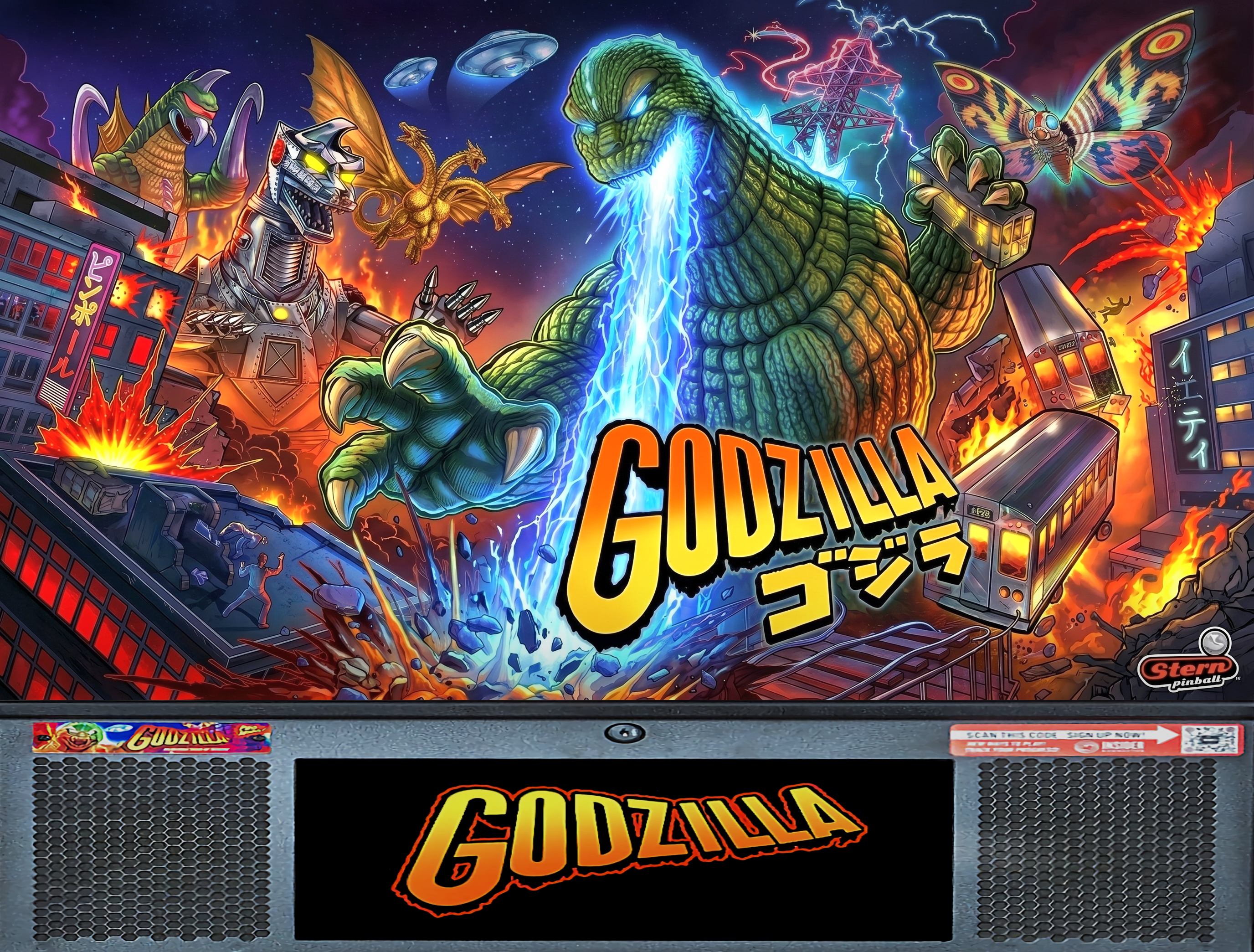 Godzilla (stern) Pro - B2S Backglass Downloads - Virtual Pinball