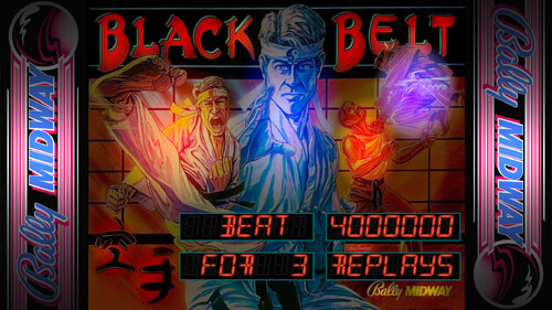 More information about "Black Belt (Bally 1986) Backglass - Big LCDs"