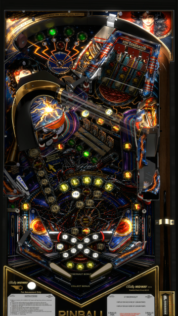 Cybernaut (Bally 1985) Alt Playfield Mod
