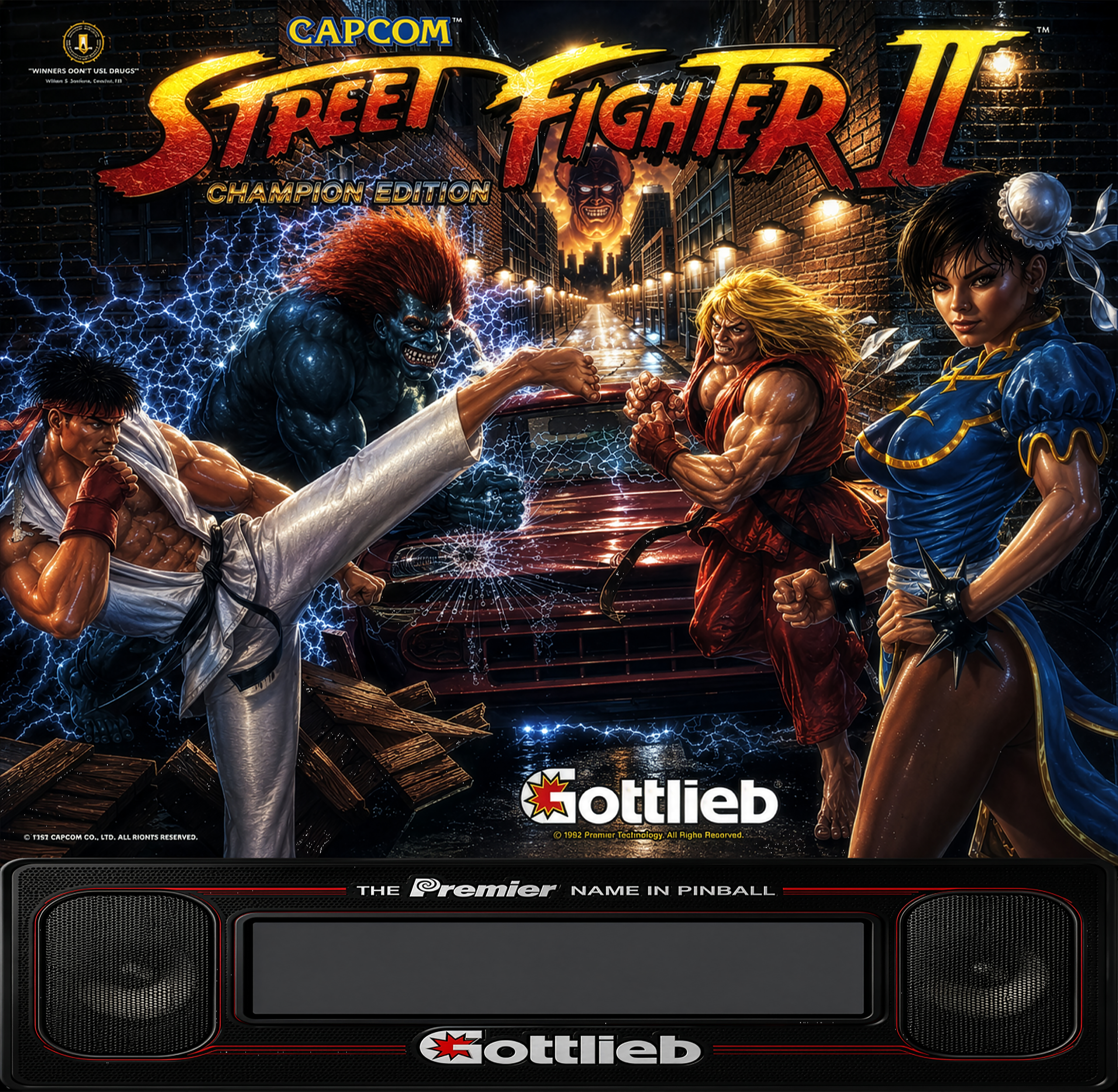 ピピ太郎 ファイター 12 RL Street Fighter II (Gottlieb 1993) - B2S Alternate / Original