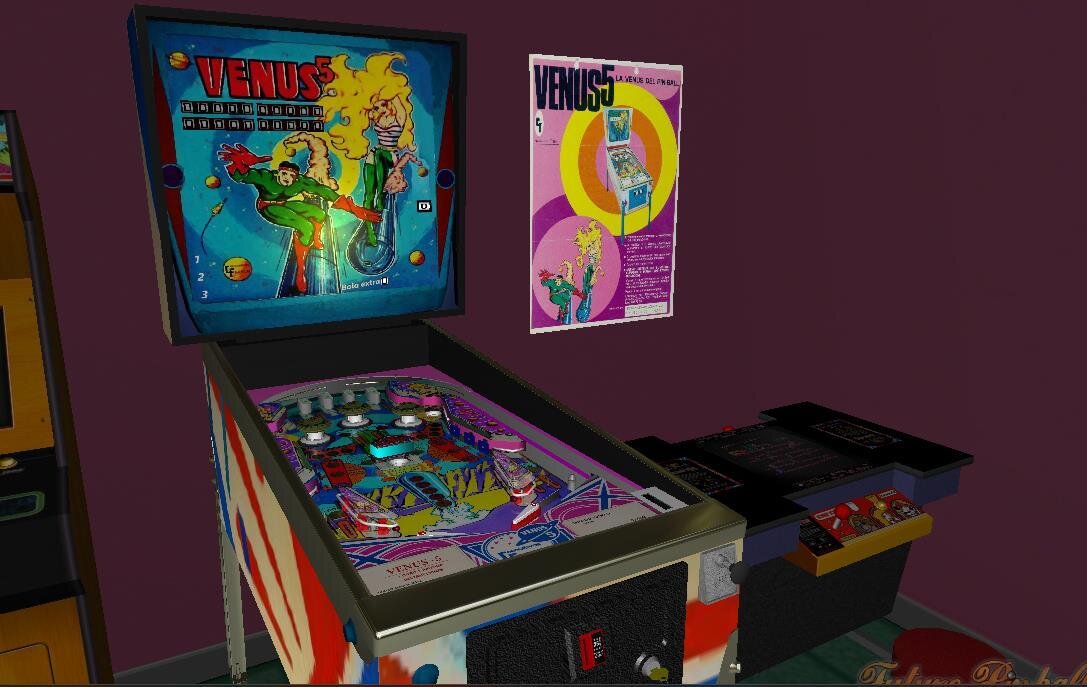 Venus 5 Mod extraball (Recreativos Franco 1973) 4 EM