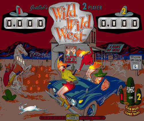 More information about "Wild Wild West (Gottlieb 1969) b2s"
