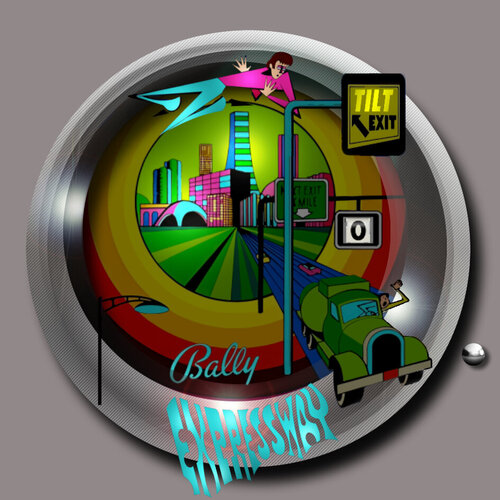 More information about "Expressway (Bally 1971) Diagonal Wheel"