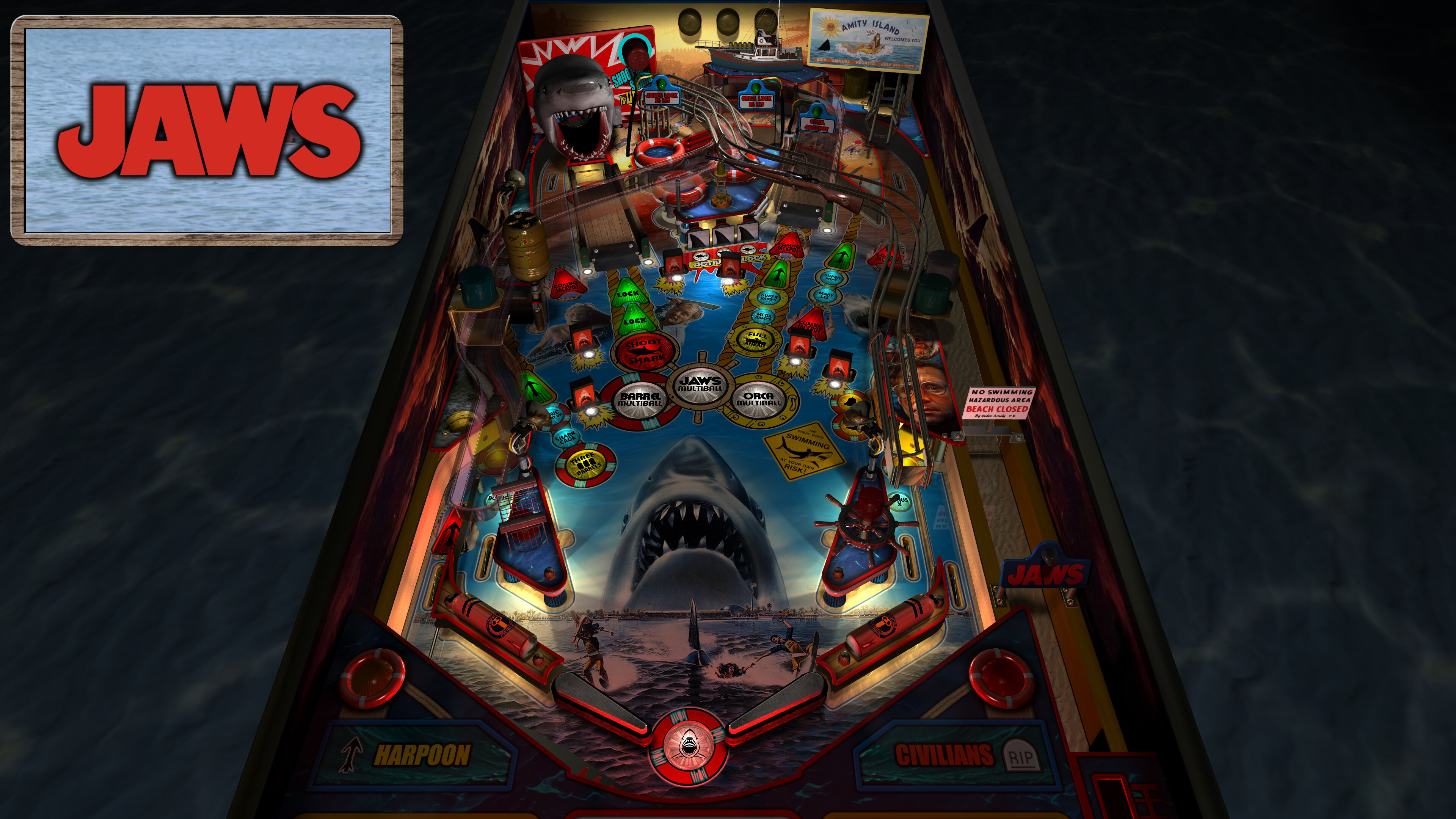 JAWS - BIGGER BOAT EDITION (PinEvent V2, FizX 3.3)