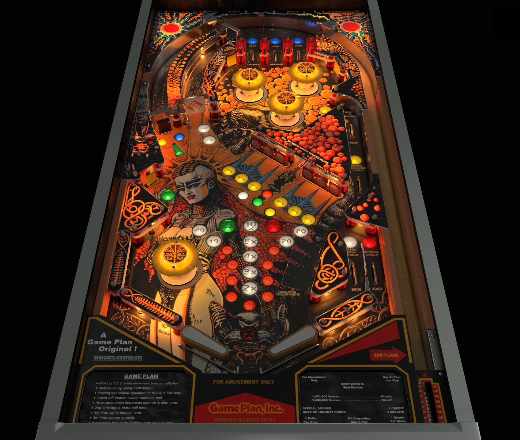 Andromeda (Game Plan 1985) VPW - VPX - Pinball Tables - Virtual