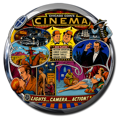 More information about "Cinema (Chicago Coin 1976) Medias (Wheel, Loading, Topper)"