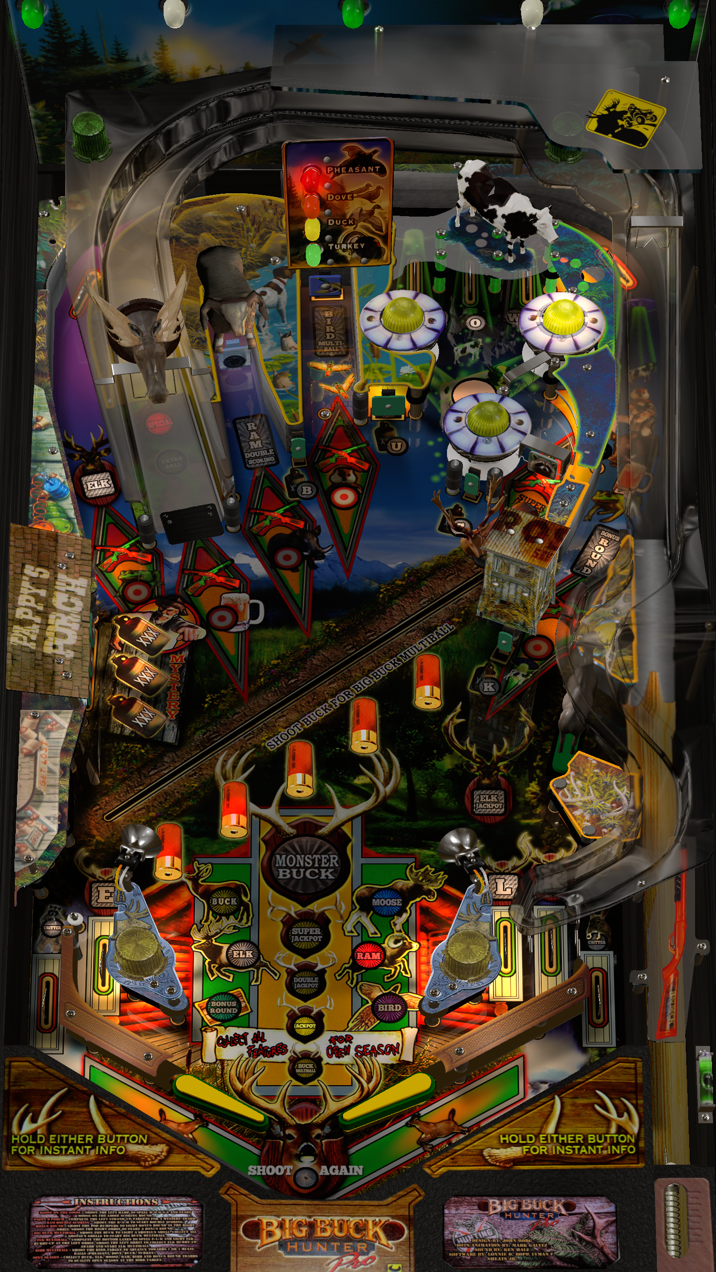 Big Buck Hunter Pro (Stern 2010)  - MOD: Gameplay Fixes, Playfield clean-up