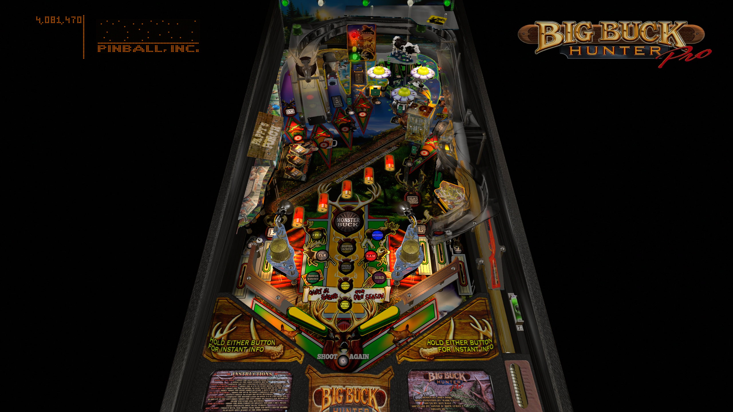 Big Buck Hunter Pro (Stern 2010)  - MOD: Gameplay Fixes, Playfield clean-up