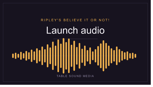 More information about "Ripley's Believe it Or Not! - Launch Audio"