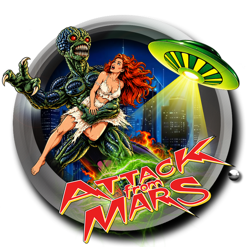 More information about "Attack from Mars (Bally 1995) - Diagonale Style Wheel"