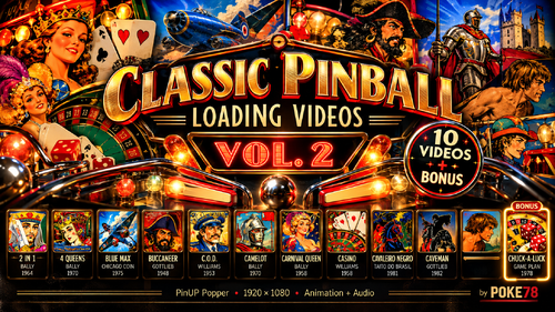 More information about "Classic Pinball Loading Videos Vol. 2 - 10 Videos + Bonus"