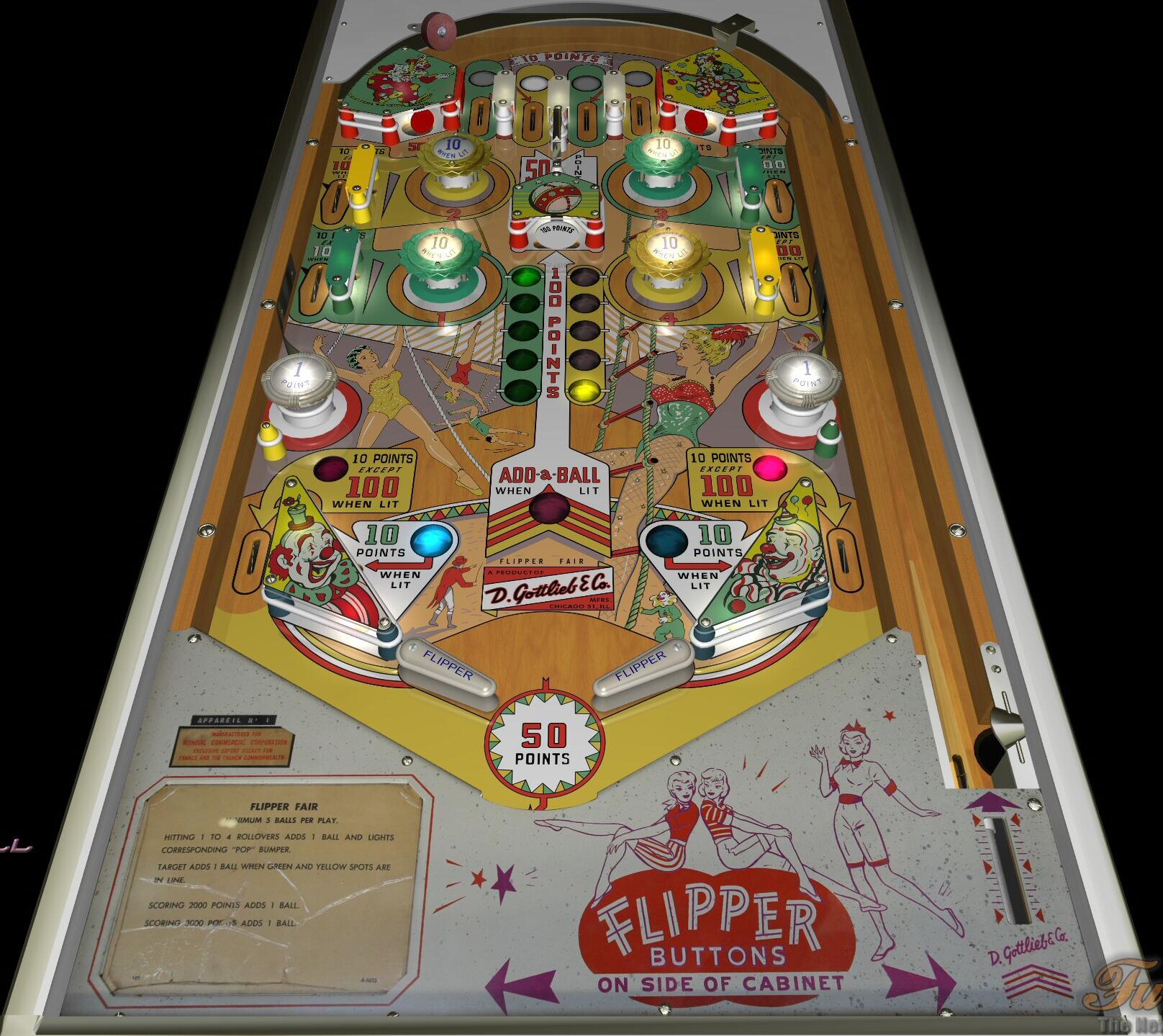 Flipper Fair (Gottlieb-1961) (FizX3.3)