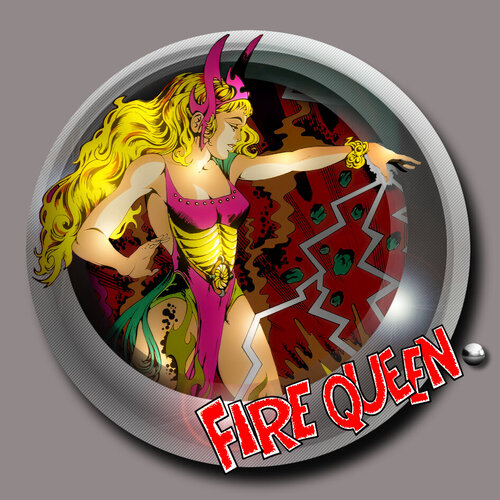 More information about "Fire Queen (Gottlieb 1977) Diagonal Wheel"