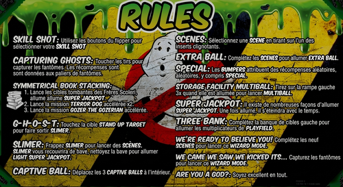 More information about "Carte d'instructions / Règles en Français de Ghostbusters LE"