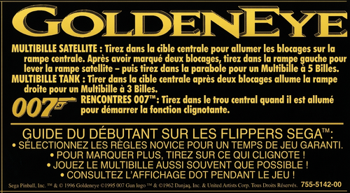 More information about "Carte d'instructions / Règles en Français de Goldeneye (Sega 1996)"