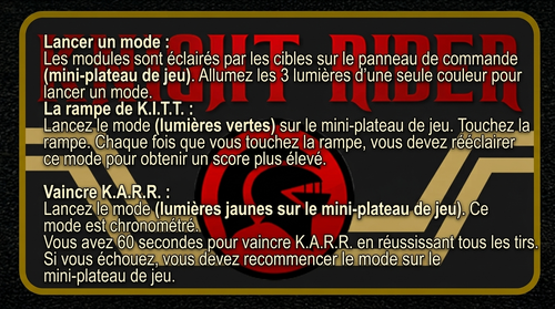 More information about "Carte d'instructions / Règles en Français de KnightRider"