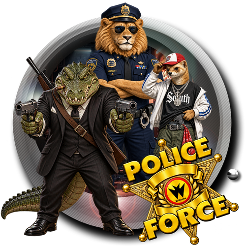 More information about "Police Force (Williams 1989) - Diagonale Style Wheel"