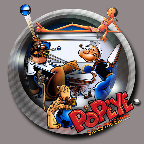 More information about "Popeye Saves the Earth (Bally 1994) Diagonal Wheel"