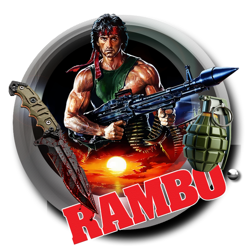 More information about "Rambo (Gottlieb 1986) and John Rambo - Diagonale Style Wheel"