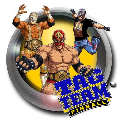 More information about "Tag-Team Pinball (Gottlieb 1985) - Diagonale Style Wheel"
