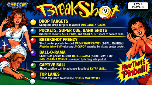 More information about "Breakshot (Capcom 1996) Instruction Card / Rules"