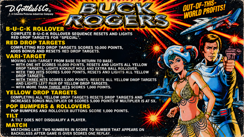 More information about "Buck Rogers (Gottlieb 1980) Instruction Card / Rules"