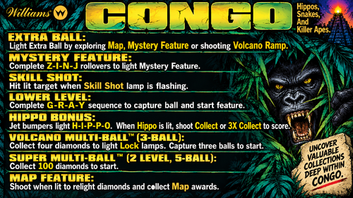 More information about "Congo (Williams 1995) Instruction Card / Rules"