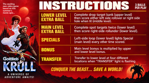 More information about "Krull (Gottlieb 1983) Instruction Card / Rules"
