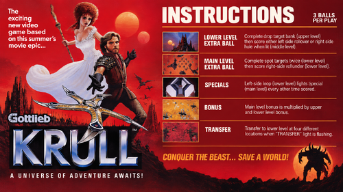 More information about "Krull (Gottlieb 1983) Instruction Card / Rules"