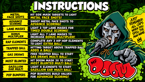 More information about "MF DOOM (VPW GOILL773 2024) Instruction Card / Rules"