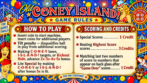 More information about "Old Coney Island Instruction Card / Rules"