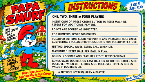 More information about "Papa Smurf  (JP's Original) Instruction Card / Rules"