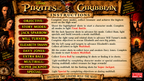 More information about "Pirates of the Caribbean Instruction Card / Rules"