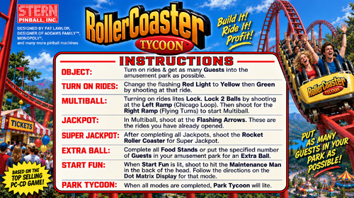 More information about "RollerCoaster Tycoon (Stern 2002) Instruction Card / Rules"