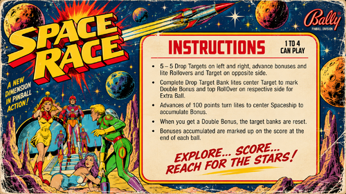 More information about "Space Race (Recel 1977) Instruction Card / Rules"