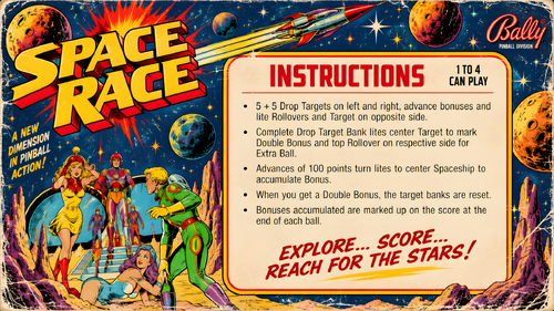 More information about "Space Race (Recel 1977) Instruction Card / Rules"