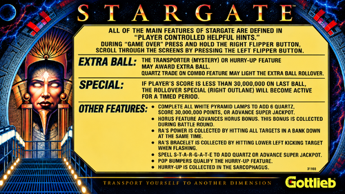 More information about "Stargate (Gottlieb 1995) Instruction Card / Rules"