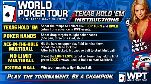 More information about "World Poker Tour WPT (Stern 2006) Instruction Card / Rules"