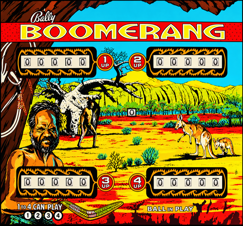 More information about "Boomerang (Bally 1974) 2 Screen Backglass"
