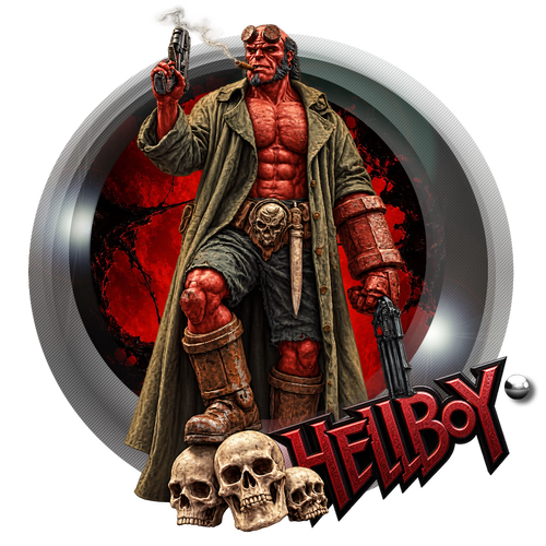 More information about "Hellboy Pinball (Original 2024) - Diagonale Style Wheel"