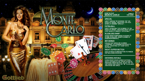 More information about "Monte Carlo (Gottlieb 1987) Instruction Card"