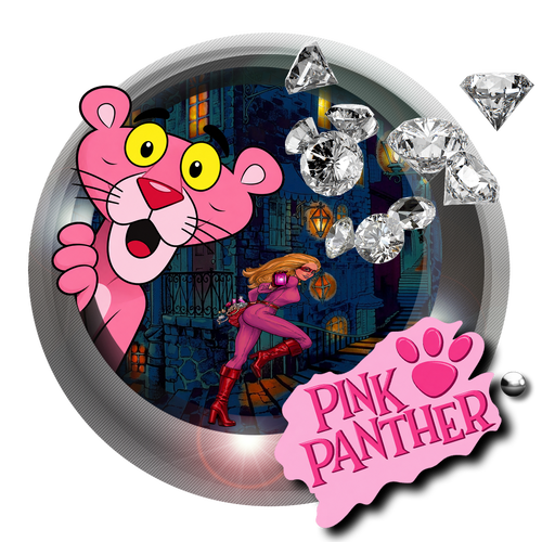 More information about "Pink Panther (Gottlieb 1981) - Diagonale Style Wheel"