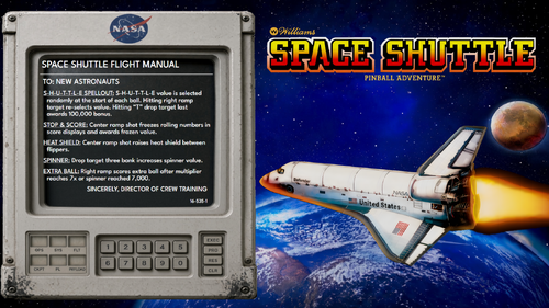 More information about "Space Shuttle (Williams 1984) Instruction Card"