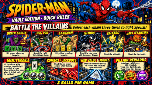 More information about "Spider-Man Vault Edition (Stern 2016) Rules"