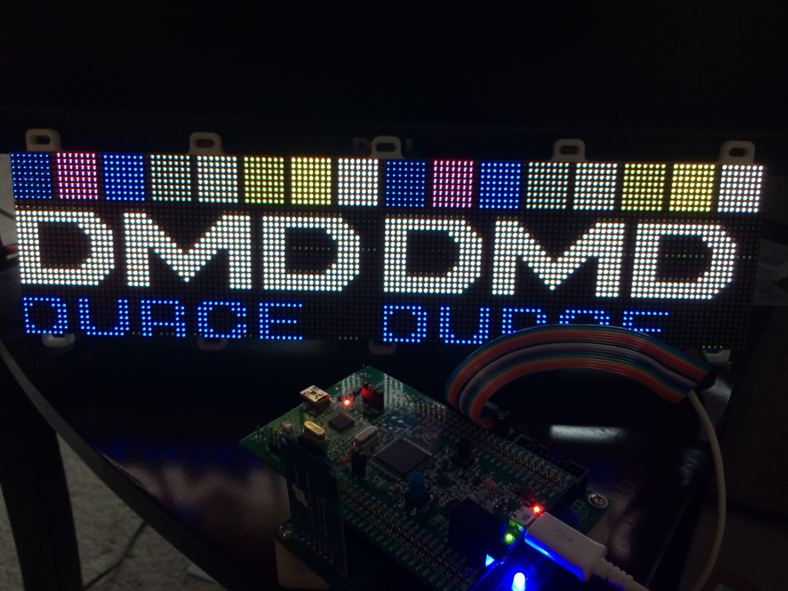 Double DMD output with Pin2DMD Header Board