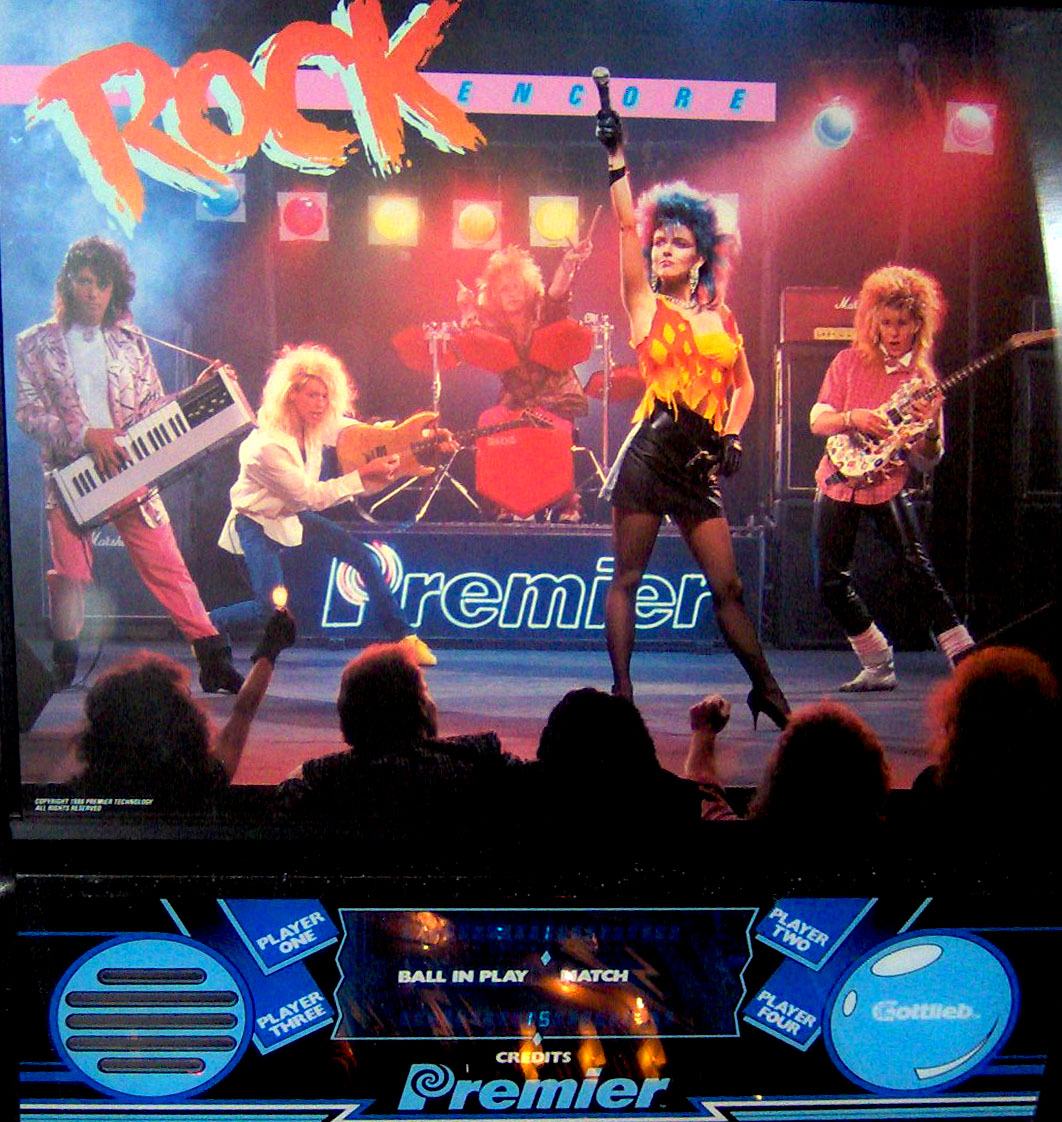 1985 ROCK backglass